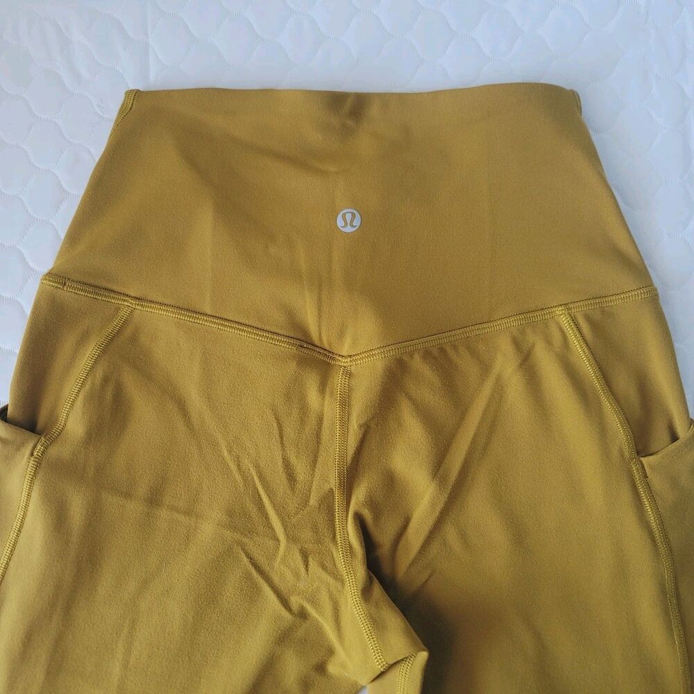 Lululemon Align Hi Rise Pant Pockets Size 6 Spiced Bronze Leggings Nulu - Picture 13 of 16